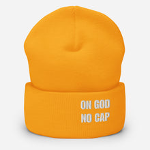 Load image into Gallery viewer, On God | No Cap | Cuffed Beanie
