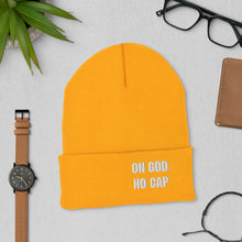 Load image into Gallery viewer, On God | No Cap | Cuffed Beanie
