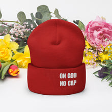 Load image into Gallery viewer, On God | No Cap | Cuffed Beanie
