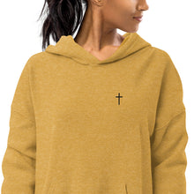 Load image into Gallery viewer, Embroidered Cross | Unisex | Sueded Fleece Hoodie
